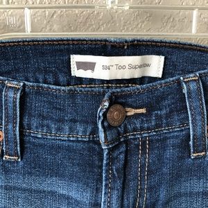 Levi’s 524 Too Super Low Bootcut Flare Denim Jeans